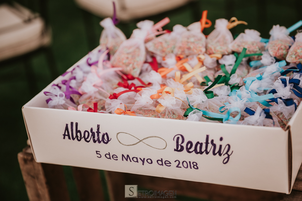 boda civil en el jardín de acadi