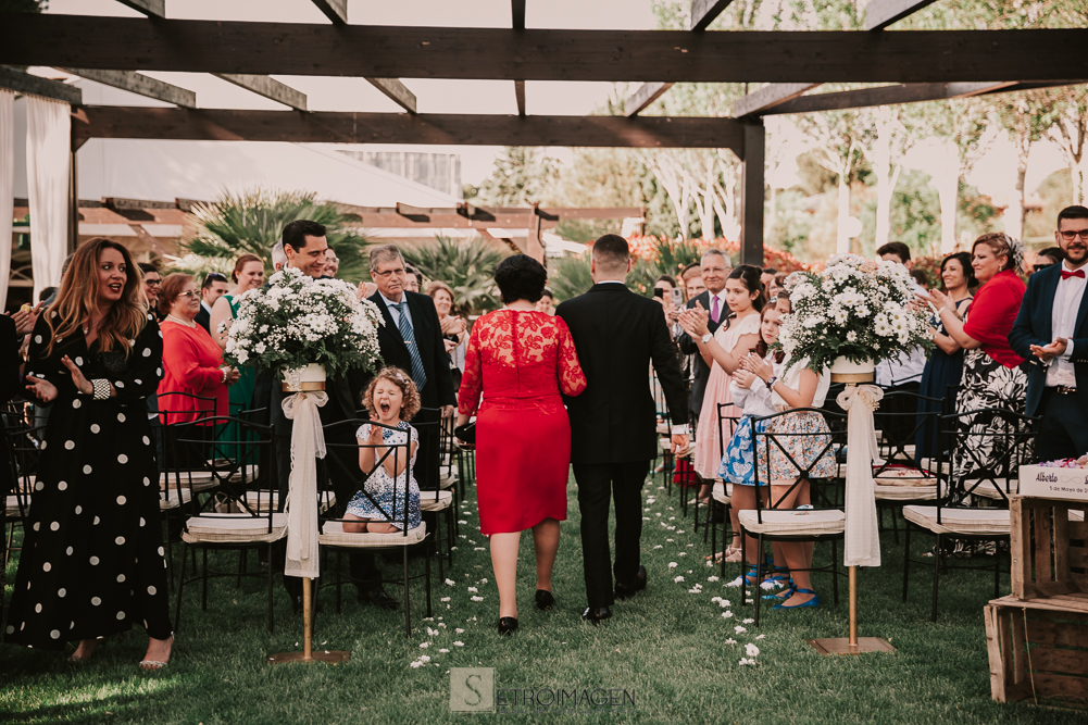 boda civil en jardín de acadi