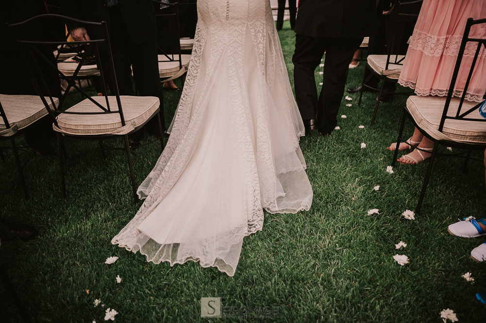 boda civil en jardín de acadi