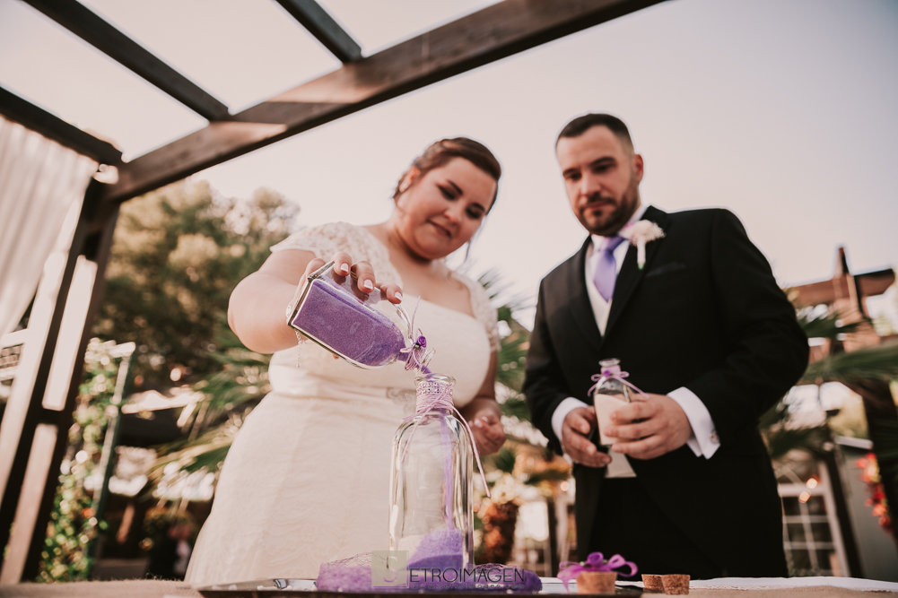 boda civil en jardín de acadi
