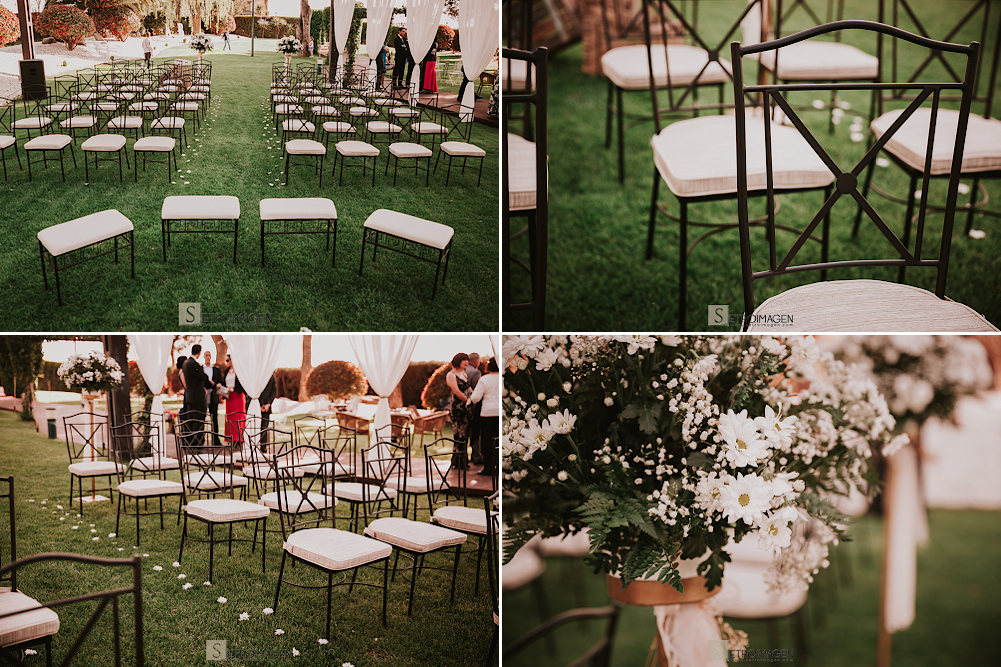 boda civil en el jardín de acadi